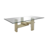 Travertine coffee table by willy ballez