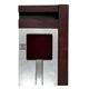Mid-century modern mahogany ashtray, Alfred Dunhill Italy 1970s