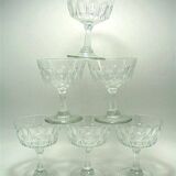 Set of 6 champagne glasses