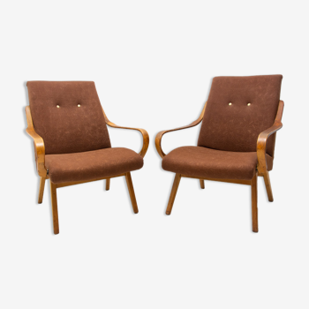 Paire de fauteuils du milieu du siècle par Jaroslav Šmídek pour Jitona, années 1960