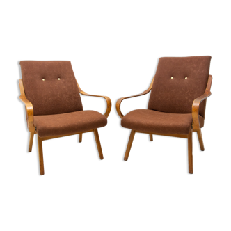 Pair of midcentury armchairs by jaroslav šmídek for jitona, 1960´s