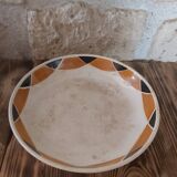 Round flat on Piedouche compotier Badonviller model Henri