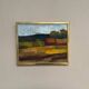 Original Swedish Oil on Canvas – "Landscape" by Olle Rhönnstad – Signed – Vintage and Framed – 43 × 35 cm (16.9" × 13.8")