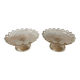 Duo min compotiers XIXeme verre pressé