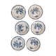 Set de 6 assiettes creuses Gien modèle chardon
