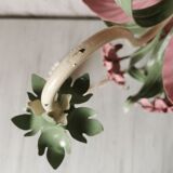 Lustre iron and painted sheet flowers camellias