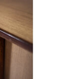 Classic vintage mid-century mahogany buffet with drawers, Danish Scandinavian style, 1970s.