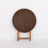Foldable Italian Modern round table, 1970’s Italy