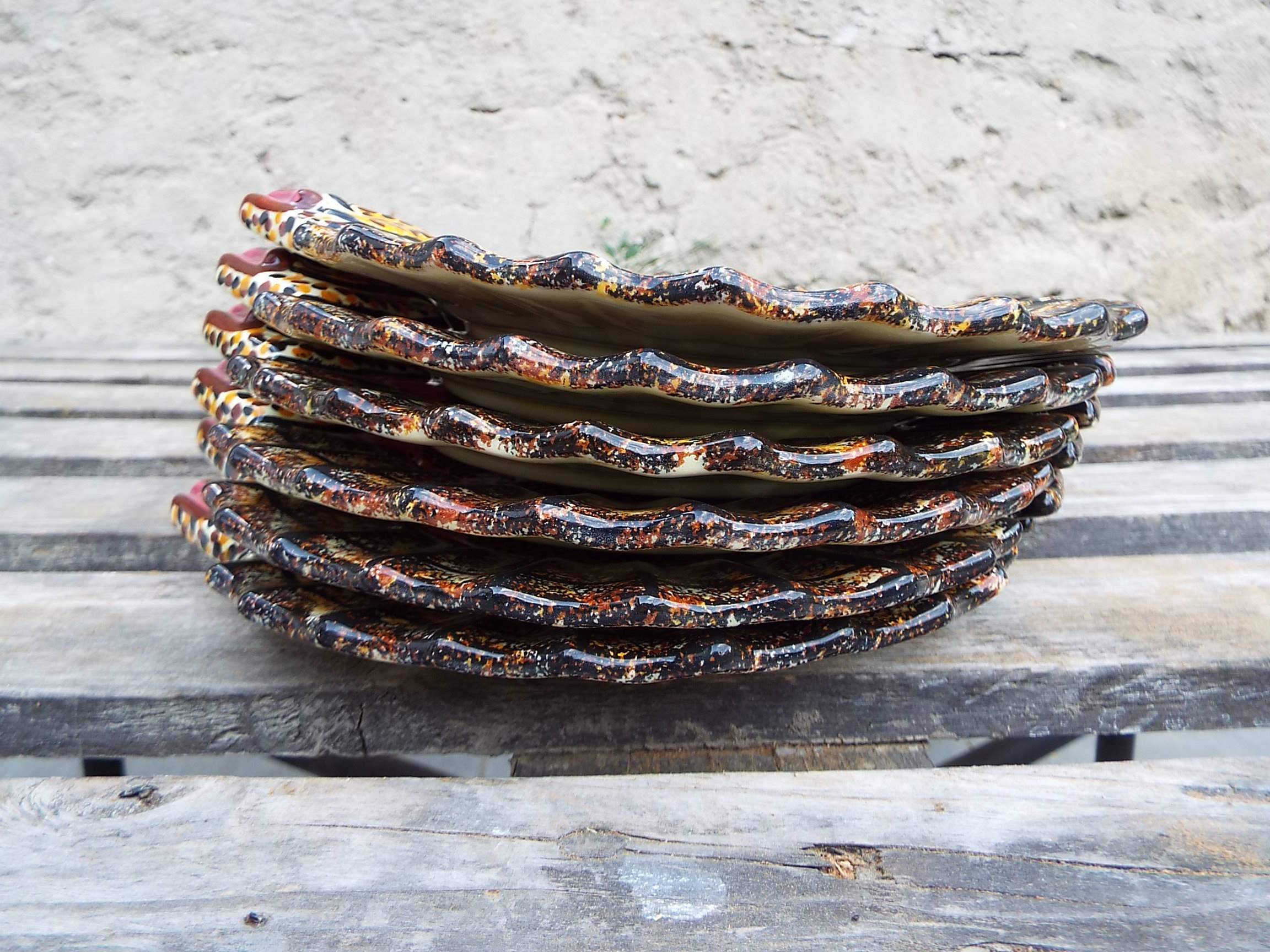 Set of 6 plates Quimper Henriot