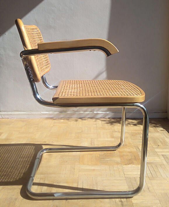 Cesca chair, Marcel Breuer design, Italian edition of the 70s/80s