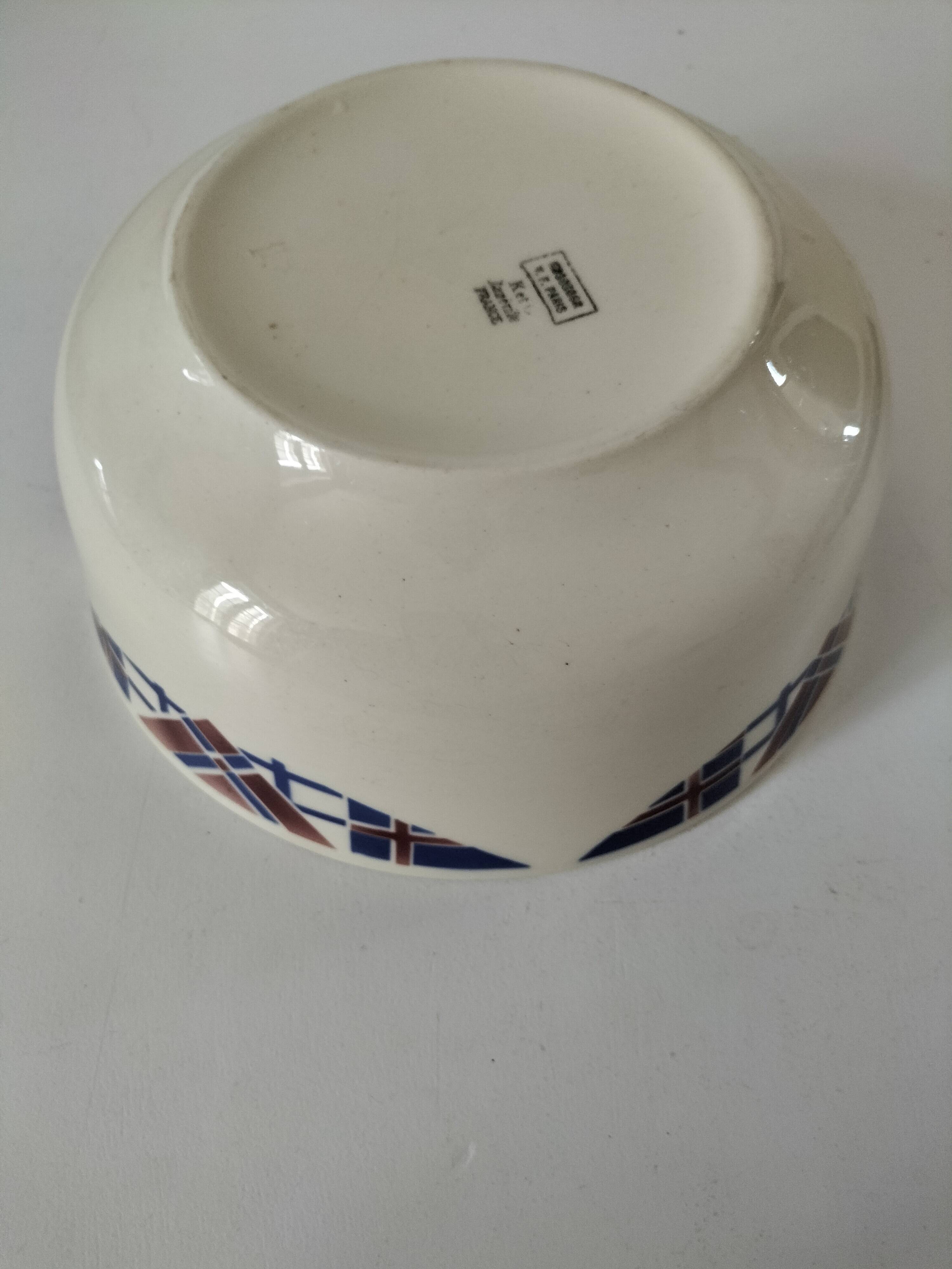 K & G Lunéville plate model Hossegor geometric design