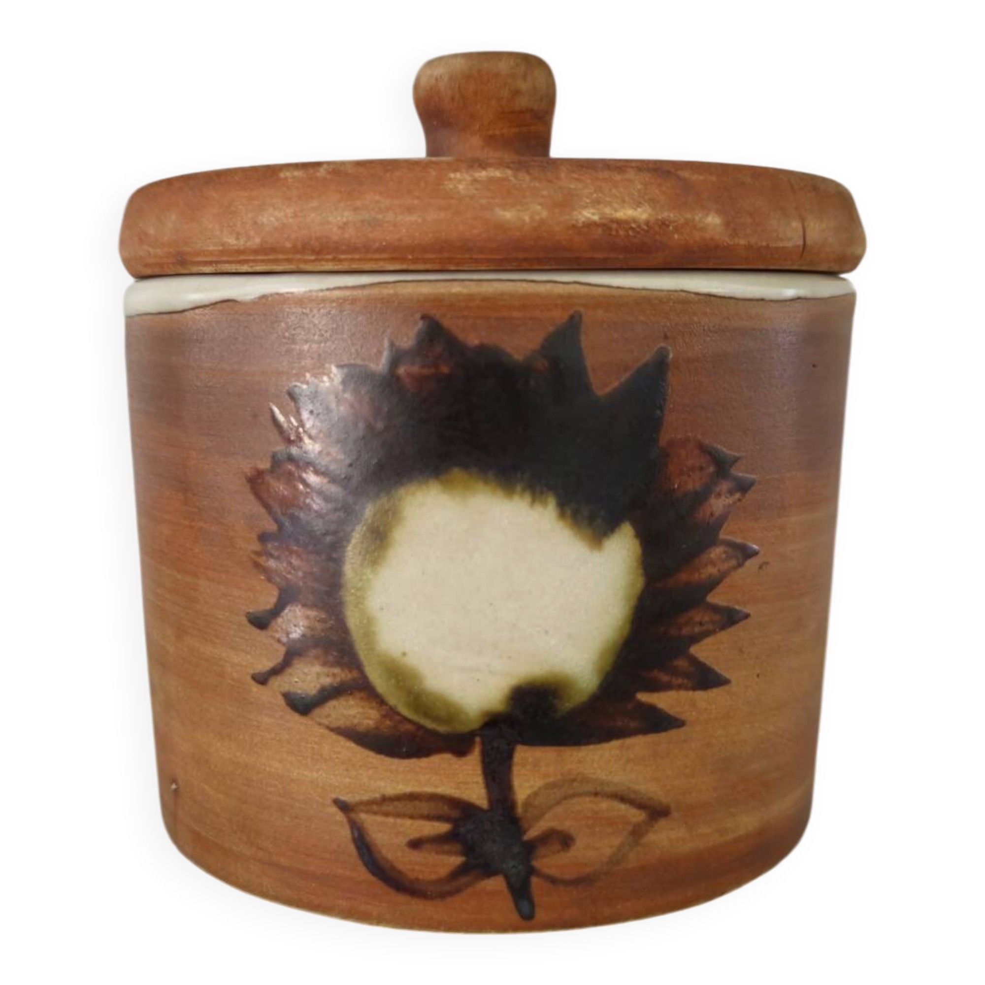 Vintage Vallauris stoneware pot from La Colombe