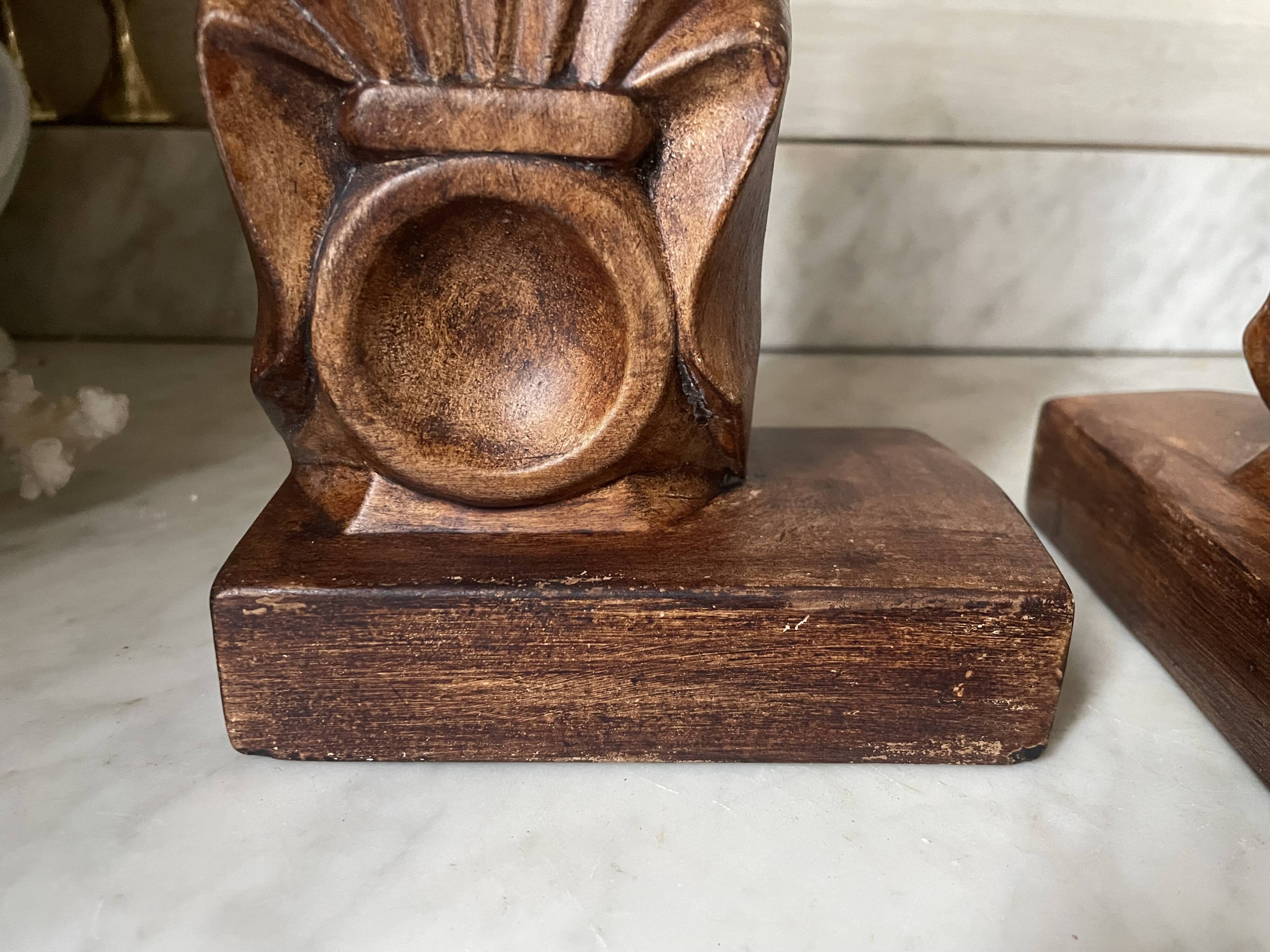 Art Deco ceramic bookends