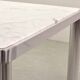 Artifort Dutch Design White Marble & Aluminium Dining Table by Kho Liang