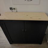 Parisian sideboard in black painted wood