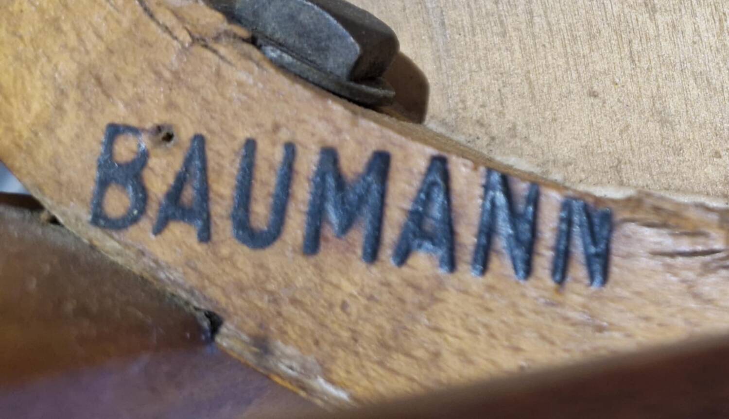 6 Baumann bistro chairs, 1960s