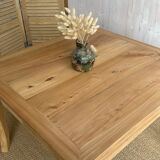 Table ancienne en châtaignier massif rénovée – extensible