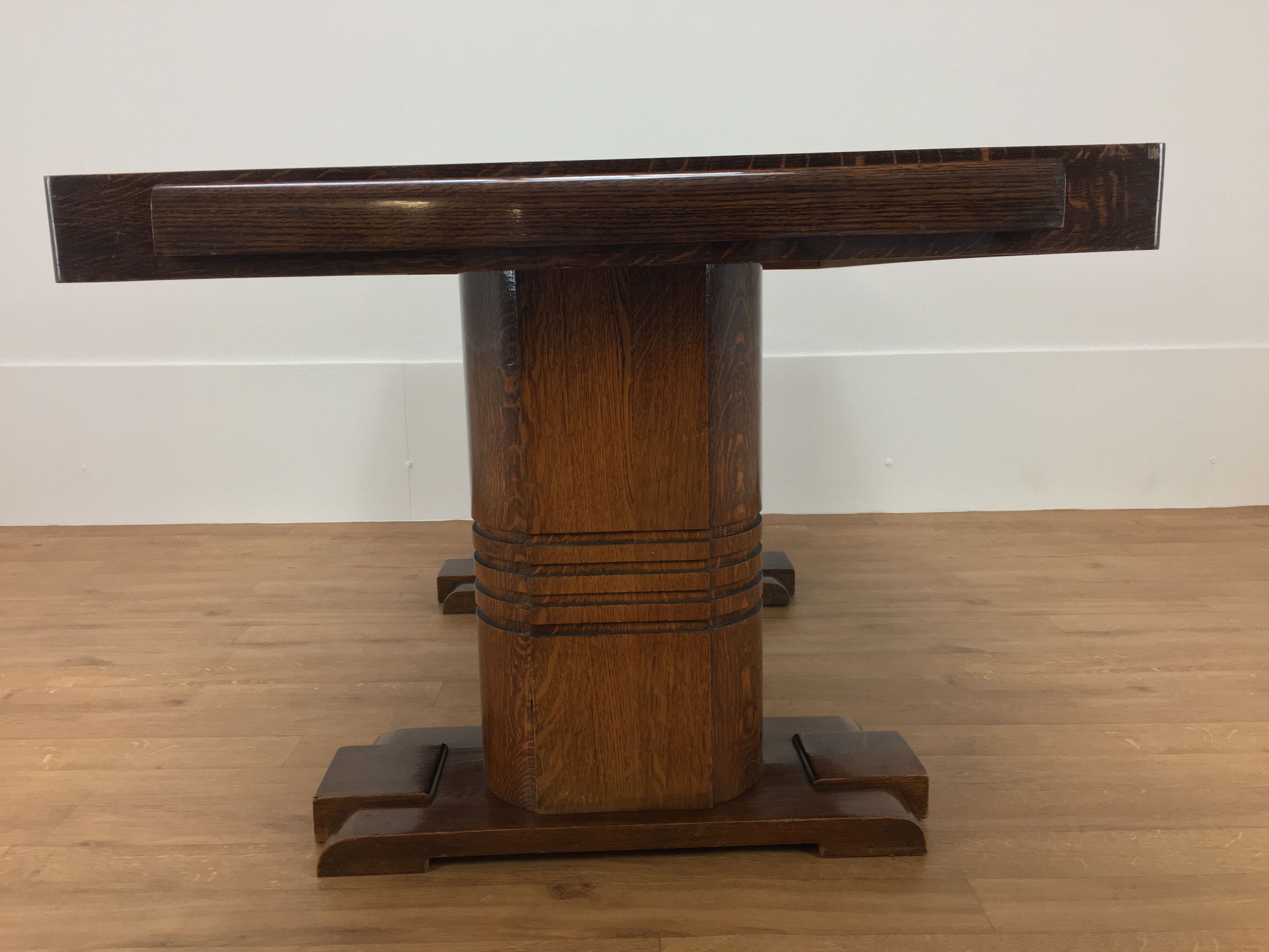 Massive and expandable art deco brutalist table