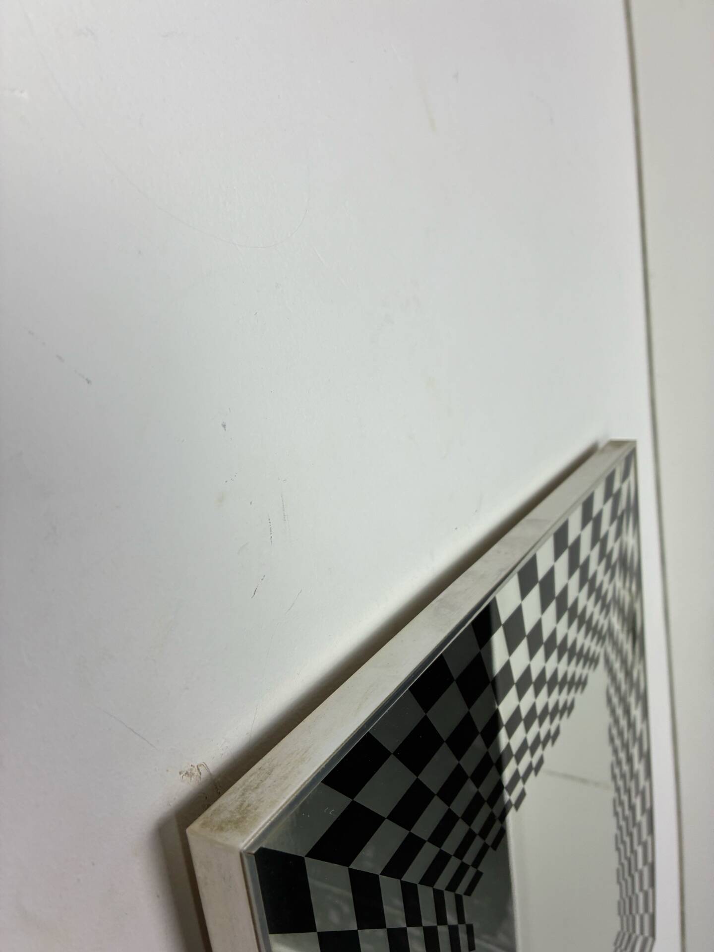 Vintage Op Art mirror by Deknudt