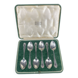 Box of 6 small spoons in solid silver Harrod's