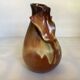 Pleated shirt collar ceramic vase