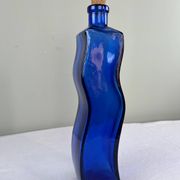 Grande bouteille bleu cobalt