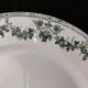 Set of 4 antique flat plates in half-porcelain from Badonviller