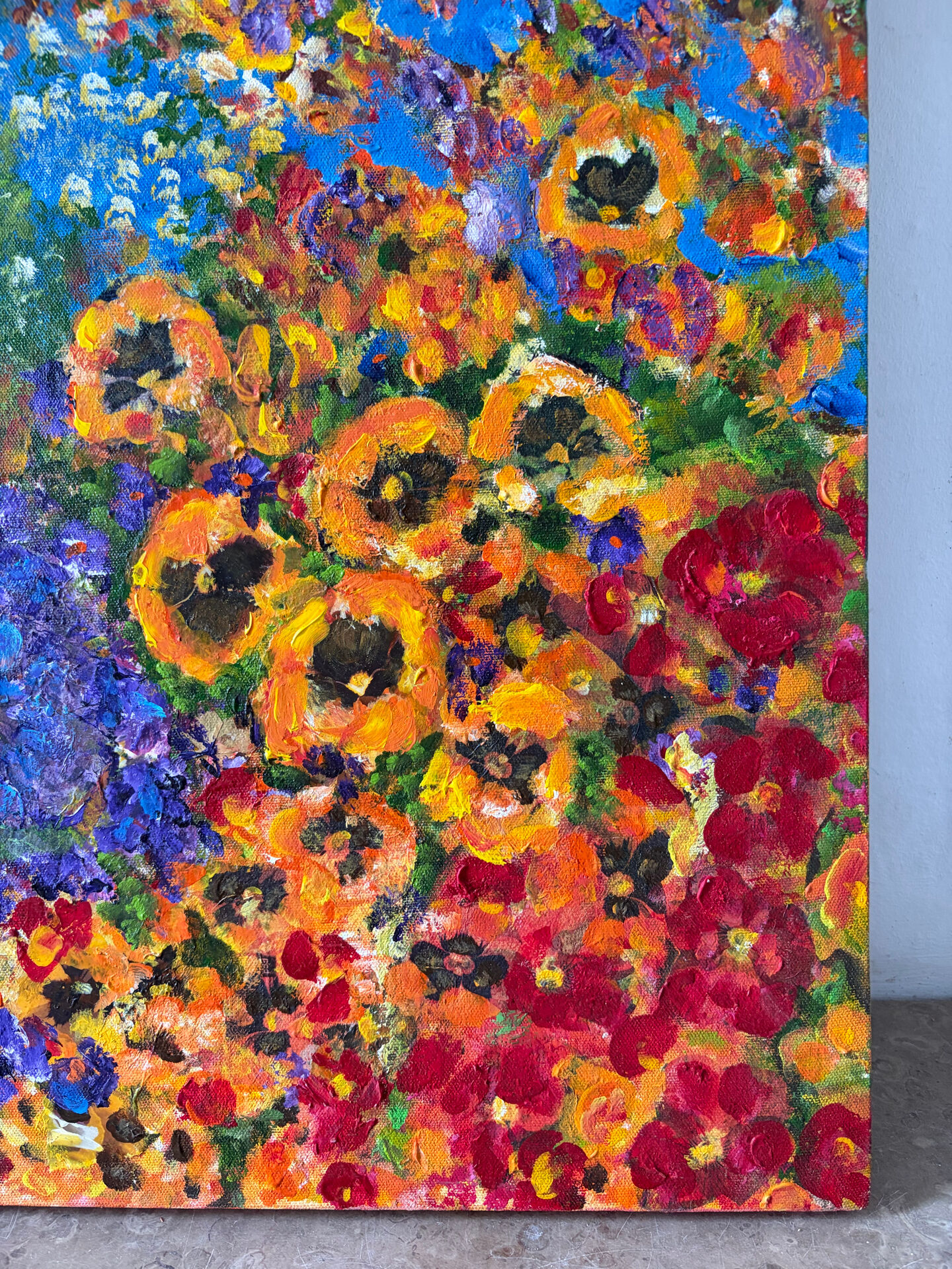 Garden of Thoughts, oil on canvas signed Regina Pecanha 2007