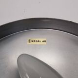 Vintage Swiss Pressed Glass Ceiling Lamp Megal AG