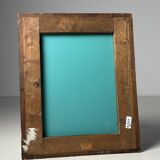 Ripple frame mirror black 20th century