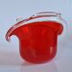Vintage red Murano glass bowl Italy
