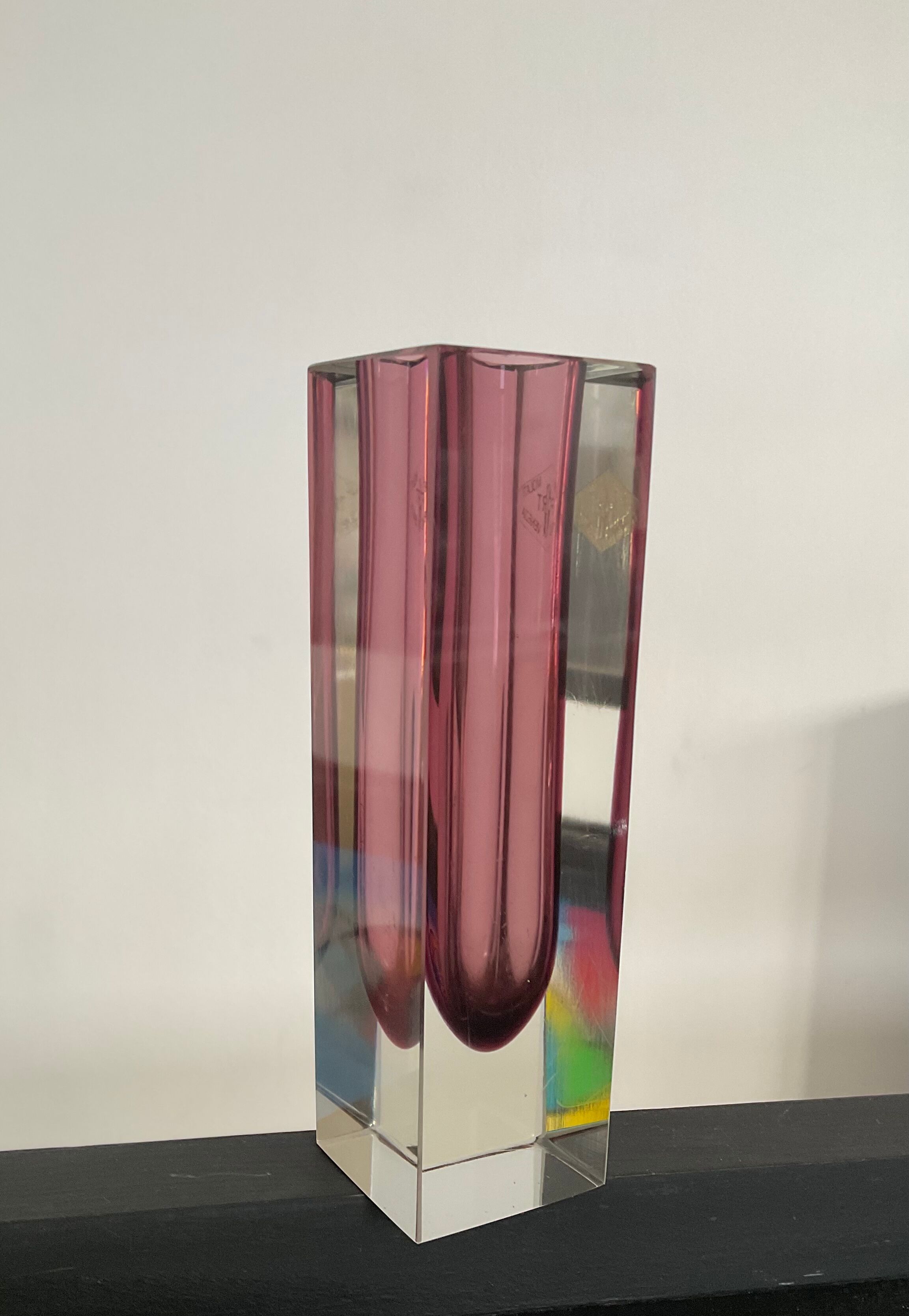 Murano Flávio Poli vase for Vetri from the 60s
