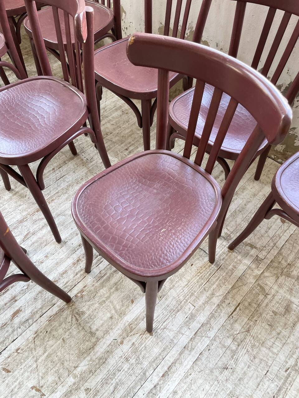 Set of 13 Japy bistro chairs, 1940