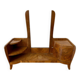 Art deco dressing table / psyche in walnut burl (1930)