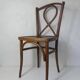 Old curved wooden bistro chair