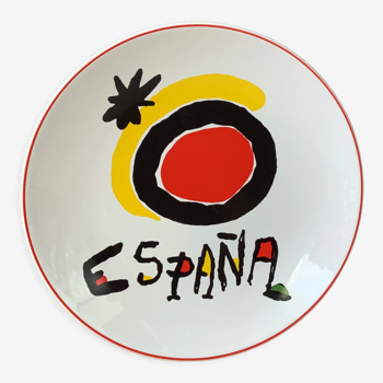 Limited edition Joan Miró Turespaña collection plate