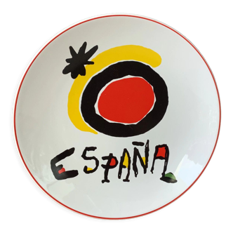 Limited edition Joan Miró Turespaña collection plate