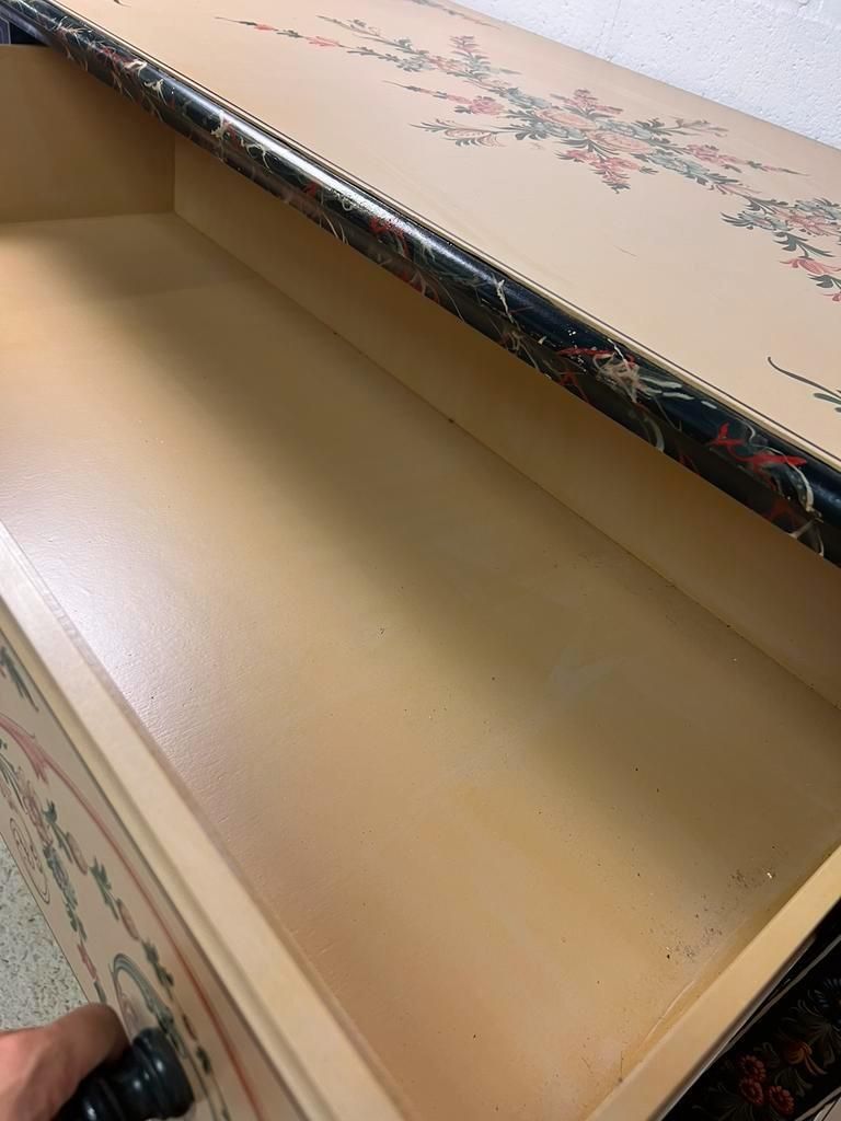 Hand painted xl chest of drawers