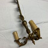 Louis XV style wall lamp in gilded bronze
