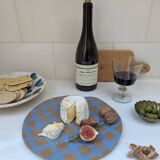 Blue Gingham Serving Platter