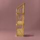 Vintage bamboo and rattan shelf