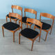 1950s dining chairs, Erik Buch