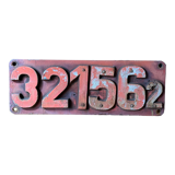 Locomotive railway logo plate vintage from 1970's original, man cave must.