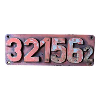 Locomotive railway logo plate vintage from 1970's original, man cave must.