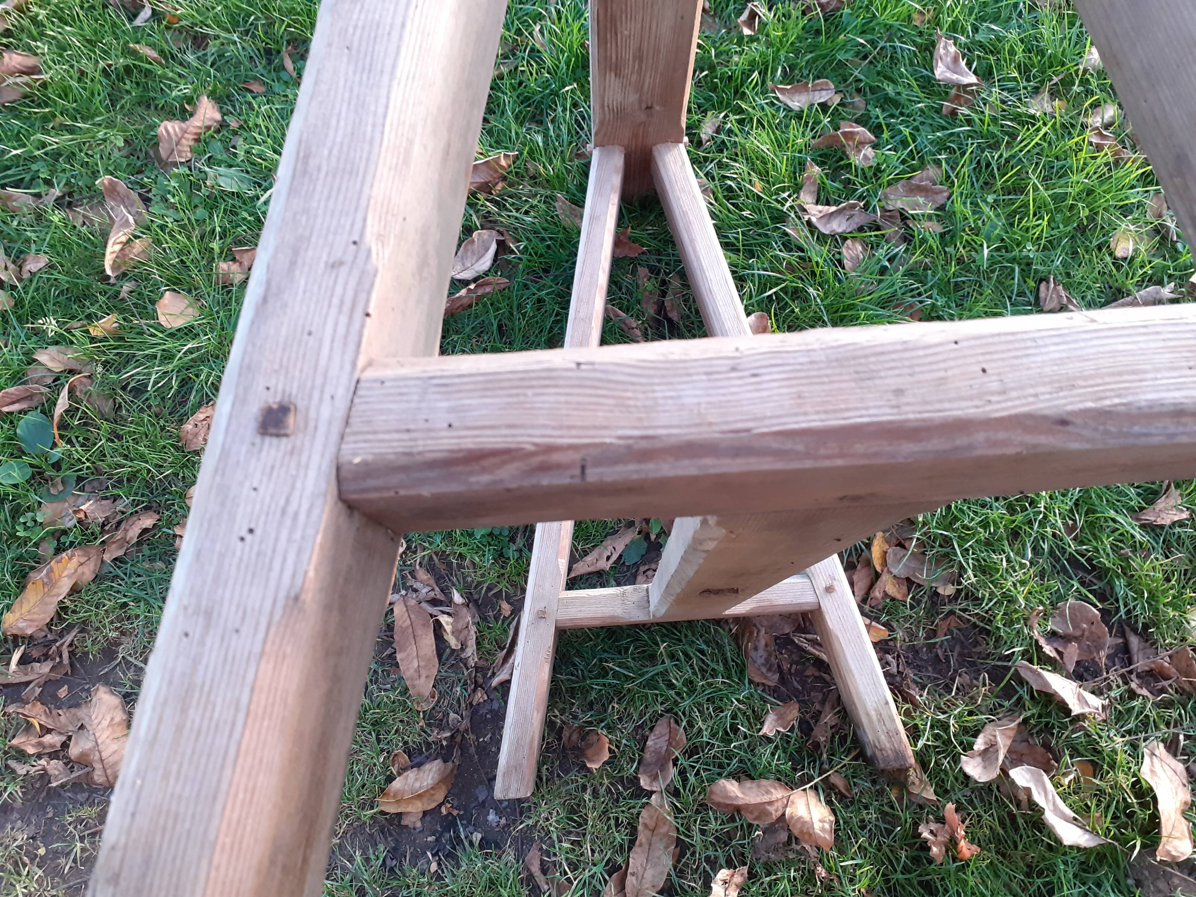 Vintage trestle desk