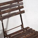 Antique outdoor folding chairs (c.1920). Set of 4 pieces #33