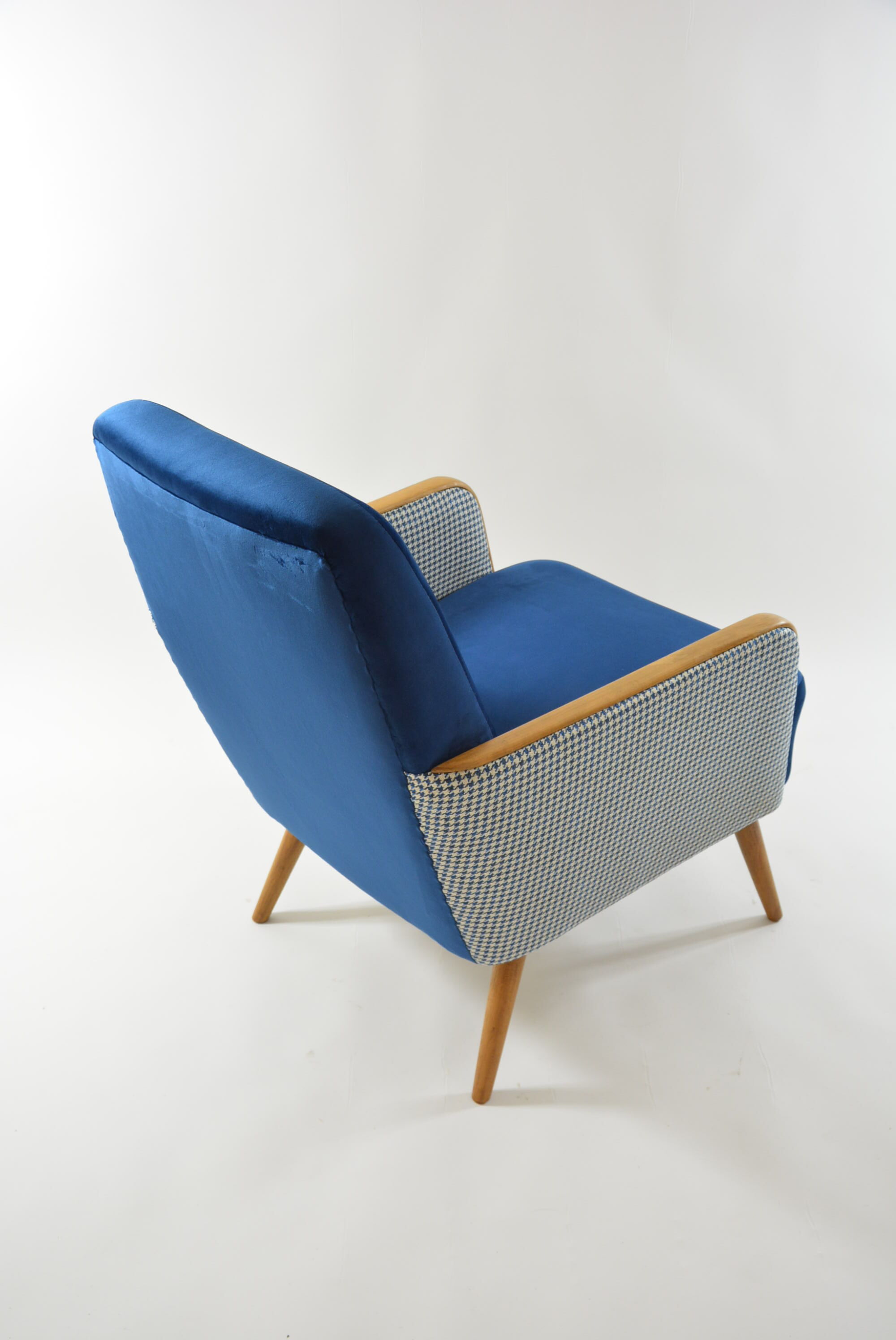 Square chair velvet hen's feet