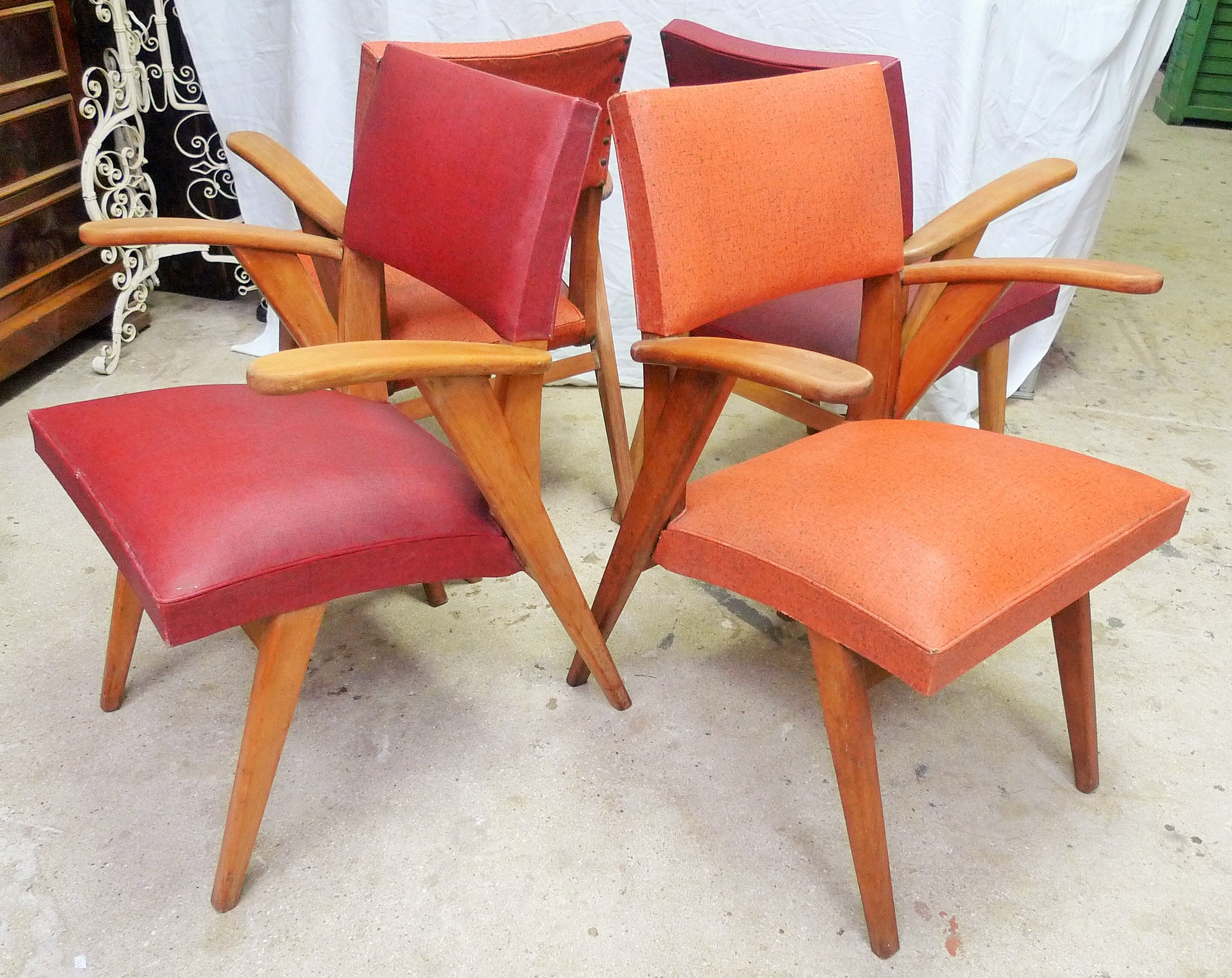 Series of 4 seats 60s