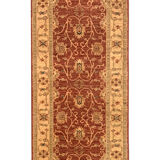 Tapis Afghan Ziegler coureur fait à la main - 81x285cm