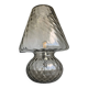 Smoked Fumé Glass Table Lamp in Murano Style with Diamond-Processed “Ballot”